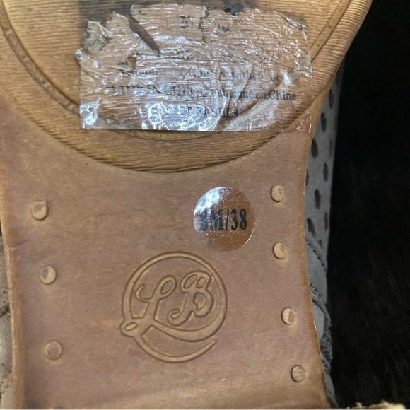 LUCKY BRAND Sz 8 Basel Laser Cutouts Western Boho Style Stacked  Heel Booties - Picture 11 of 11